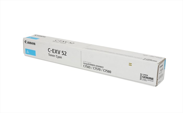 Canon C-EXV 52 Mavi Toner , C 7565 , C 7570 , C 7580 , (0999C002AA)