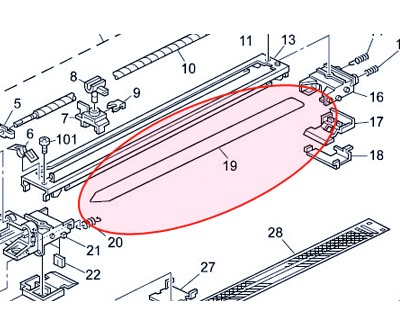 Ricoh, Charge Corona Wire ,1060,2060, B070-2364 , AD02-0053 ,Orj