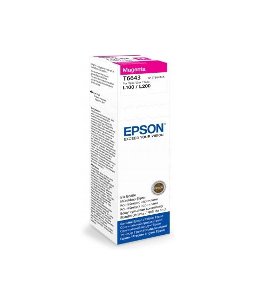 EPSON T6643 MAGENTA INK CONTAINER 70ml