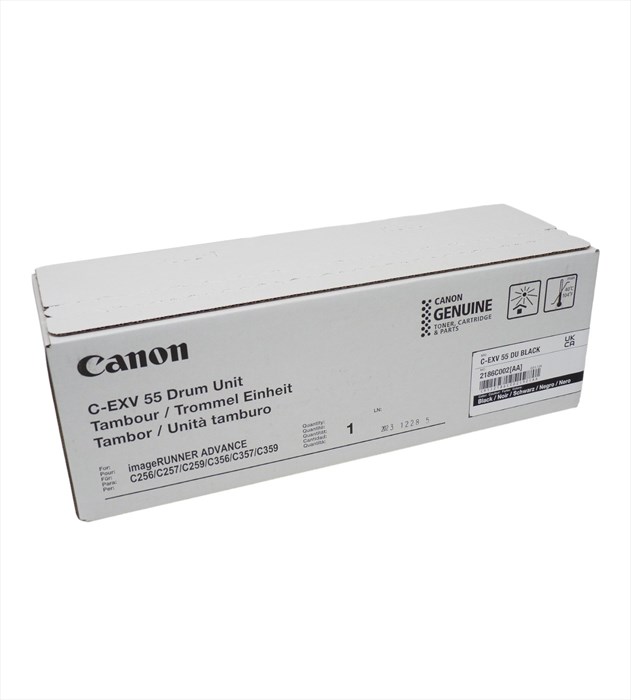 Canon C-EXV 55 Siyah Drum Unit, IR ADVANCE C 256 , C 356 , DX C 257 , DX C 259 , DX C 357 , C 359 , 2186C002AA, Orjinal