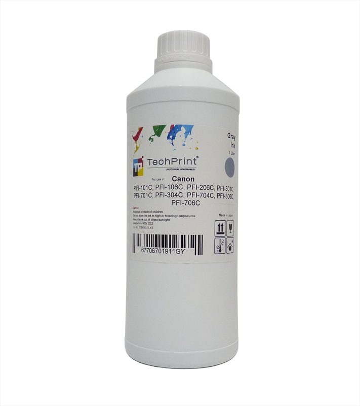 Canon, PFI-706, PFI-701 Gray Dolum Mürekkebi, (Pigment)1 Litre, CF