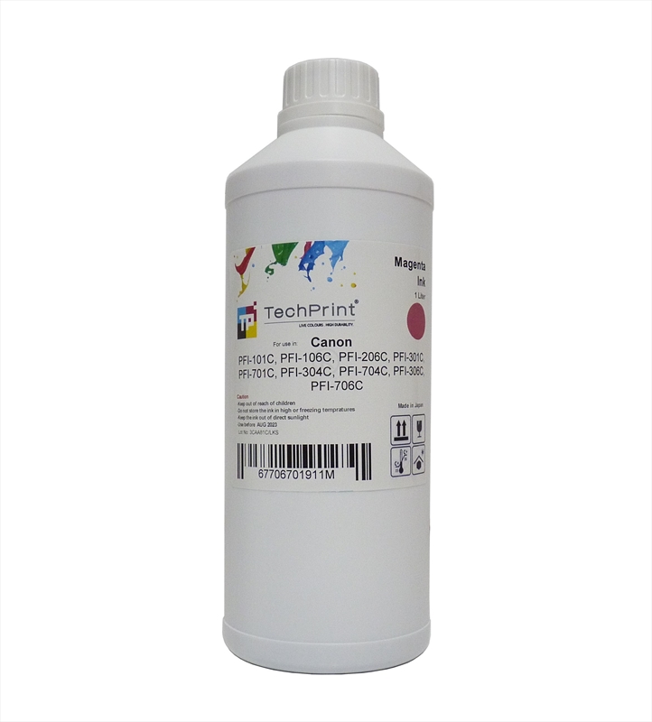 Canon, PFI-706, PFI-701 Magenta Dolum Mürekkebi, (Pigment)1 Litre, CF