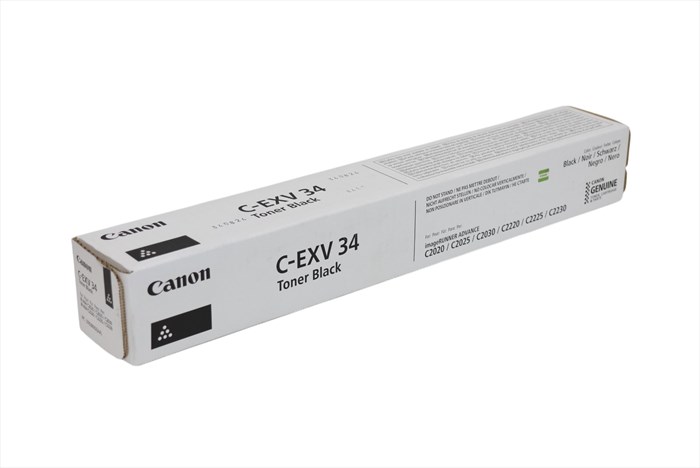 Canon C-EXV 34 Siyah Toner , C 2020 , 2030 , 3782B002AA , Orjinal