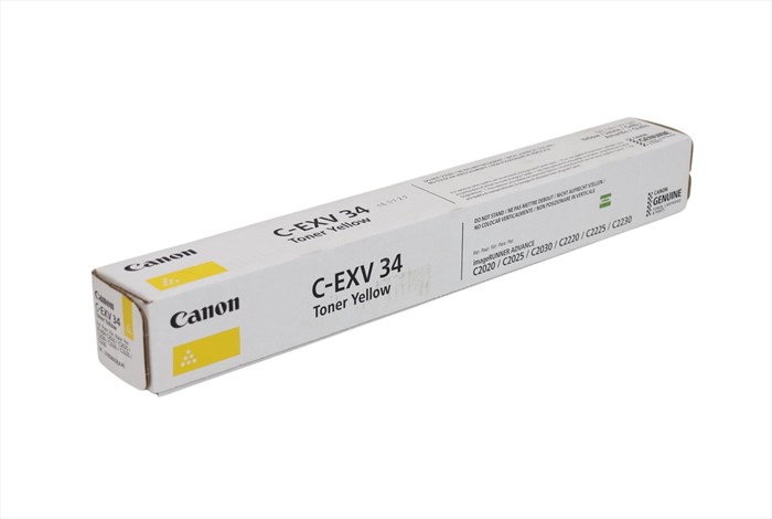 Canon C-EXV 34 Sarı Toner , C 2020 , 2030 , 3785B002AA , Orjinal