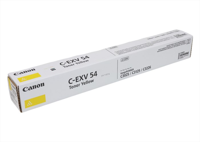 Canon C-EXV 54 Sarı Toner , IR C 3025 , IR C 3025 I , IR C 3125 I , IR C 3226 I , Orjinal