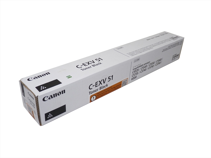 Canon C-EXV 51 Siyah Toner , IR C 5535 , 5540 , 5550 , (0481C002) , Orjinal