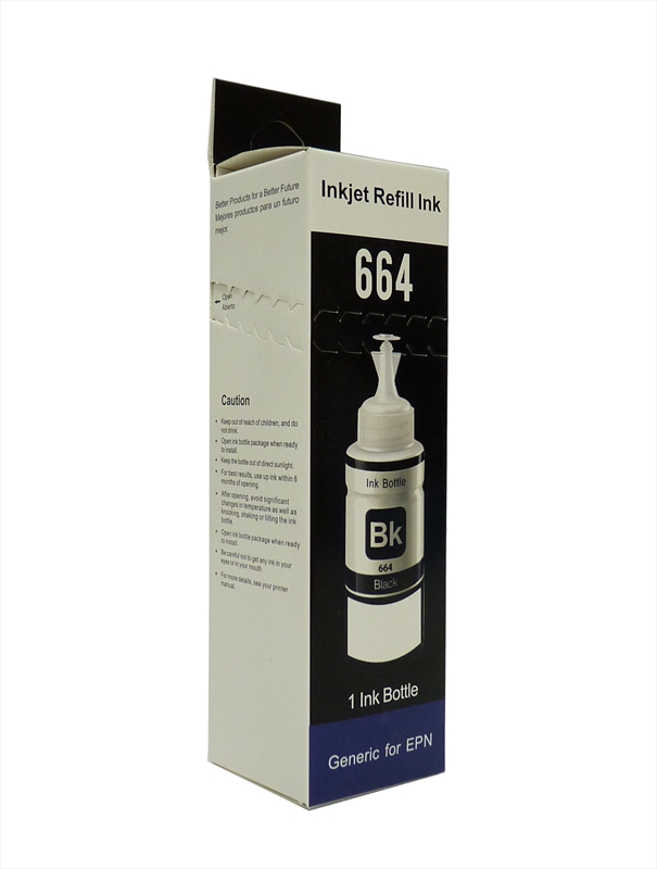 Epson , Siyah Refill Ink , Universal , T6641 , 70ml , Techprint