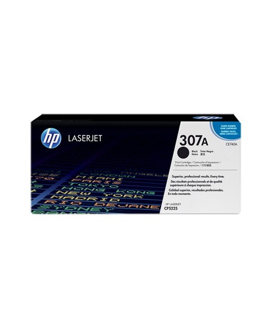 HP CE740A Black Toner Kartuş (307A)