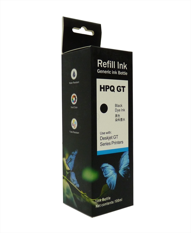 HP, Siyah Refill Ink, Universal, GT-51X, GT52X, 100ml, KTP