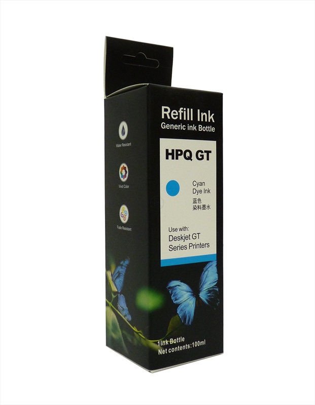 HP , Mavi Refill Ink, Universal, GT-51X, GT52X, 100ml, KTP