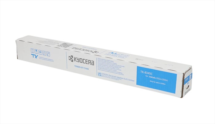 Kyocera Mita TK-8345 Mavi Toner , TASKALFA 2552 CI , TASKALFA 2553 CI , Orjinal