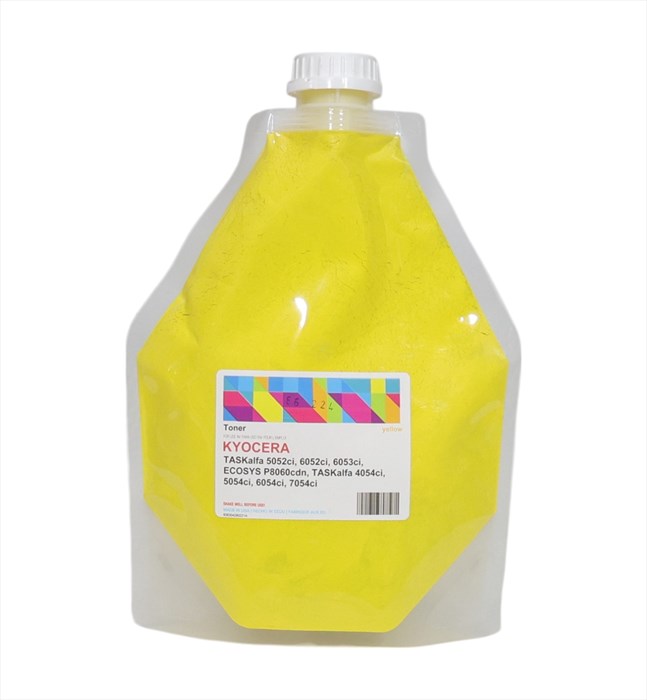 Kyocera Mita Sarı (Yellow) Dolum Toneri , TK-8335 , TK-8345 , TK-8365 , TK-8375 , TK-8515 , TK-8525 , TK-8545 , TK-8555 , (500GM FOIL BAG) , (Made in USA)