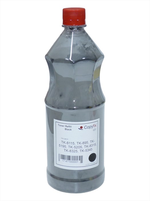 Kyocera Mita Siyah Refill Muadil Toner , TK-8115 , TK-895 , TK-5195 , TK-5205 , TK-8315 , TK-8325 , TK-5345 , 500Gr , ICF