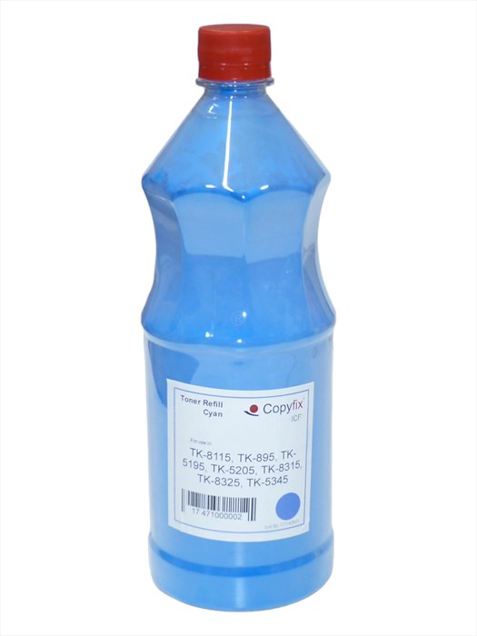 Kyocera Mita Mavi Refill Muadil Toner , TK-8115 , TK-895 , TK-5195 , TK-5205 , TK-8315 , TK-8325 , TK-5345 , 500Gr , ICF