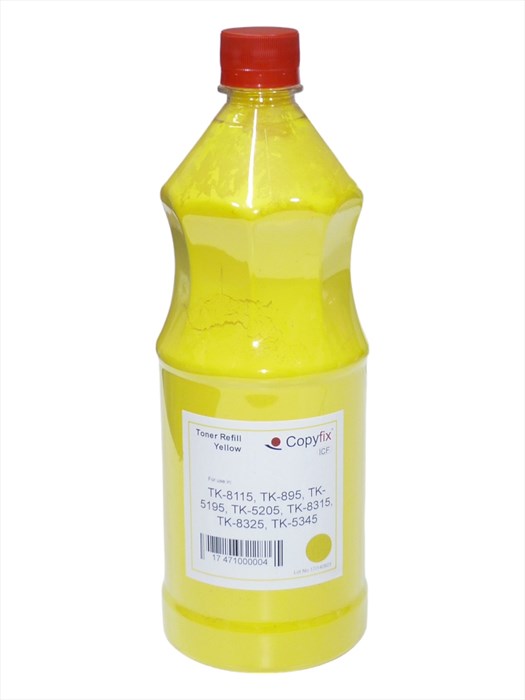 Kyocera Mita Sarı Refill Muadil Toner , TK-8115 , TK-895 , TK-5195 , TK-5205 , TK-8315 , TK-8325 , TK-5345 , 500G , ICF