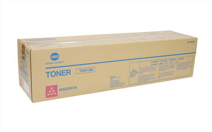 Konica Minolta , TN-613 Kırmızı Toner , Bizhub C552 , C652 , A0TM350 , Orjinal