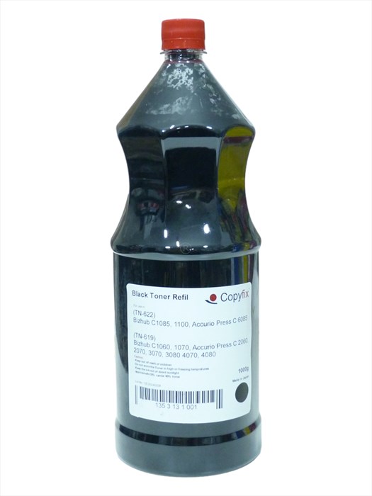 KN , TN-622 Siyah Refill Muadil Toner , Bizhub C1085-C1100-6085 , 1000G , ICF