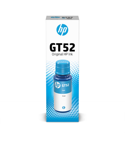 HP M0H54AE Cyan Original Ink Bottle (GT52)