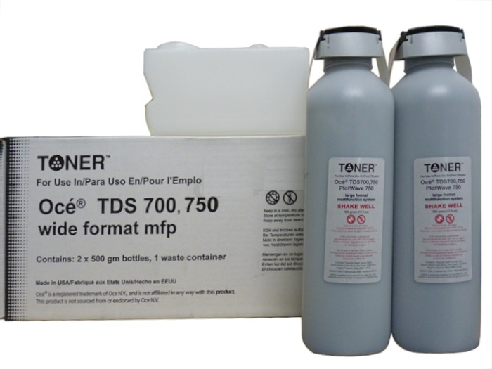 Oce TDS 700 / 750 Toner , TDS 700 , TDS 750 , PLOTWAVE 750 , 1060047449 , 500 g Bottle , (Made in USA) CF