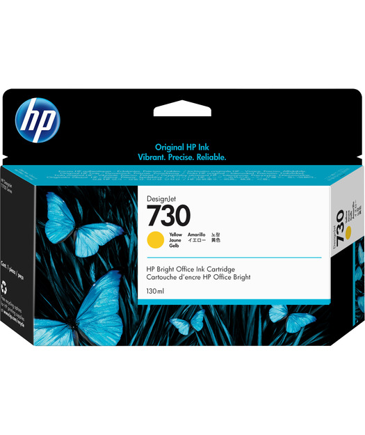 HP P2V64A 130 ml Sarı Mürekkep Kartuş (730)