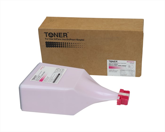 Ricoh AF 3260C Kırmızı Muadil Toner , AFICIO 3260 C , COLOR 5560 , COLOR 5560 V , 888370 , 530 GR , (Made in USA)