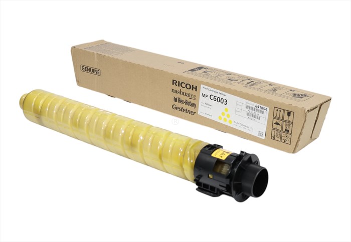 Ricoh C6003 Sarı Toner , AFICIO MP C 4503 , MP C 5503 MP C 6003 , MP C 6004 , 841854 , Orjinal