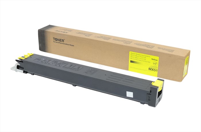 Sharp MX-4110N Sarı Toner , MX 4110 , MX 5110 , MX 5111 , MX 5112 , MX 5140 , MX 5141 , MX-51GTYA , (Made in USA)