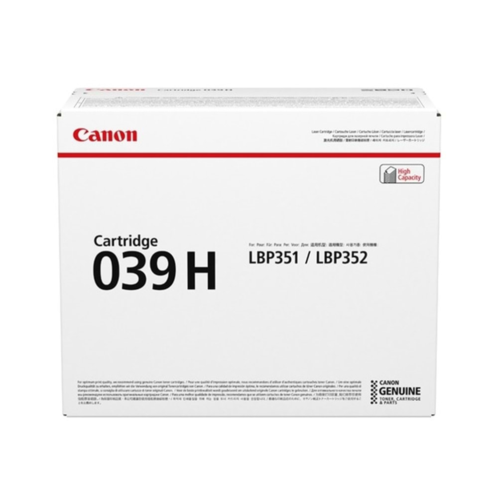 Canon 039H BK Toner Kartuş 0288C001