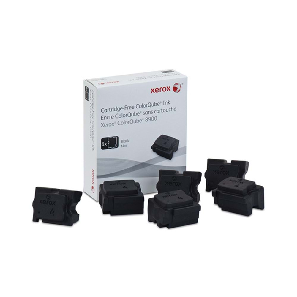 Xerox ColorQube 8900 Genuine Xerox Solid Ink Black (6 Sticks) (108R01025)