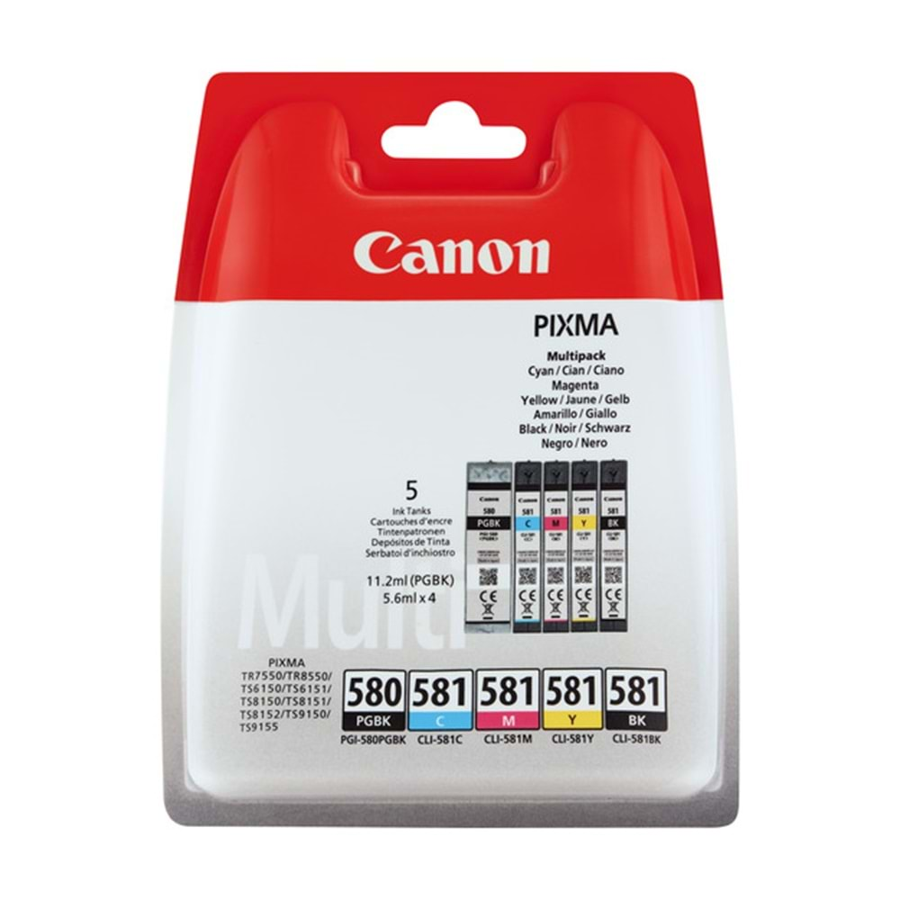 Canon PGI-580/CLI-581 PGBK/C/M/Y/BK MULTI PACK 2078C005