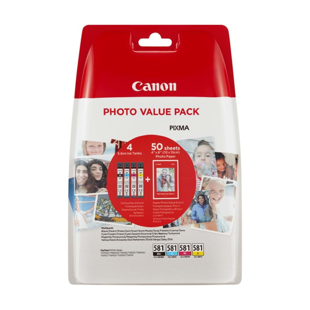 Canon CLI-581 C/M/Y/BK PHOTO VALUE PACK 2106C005