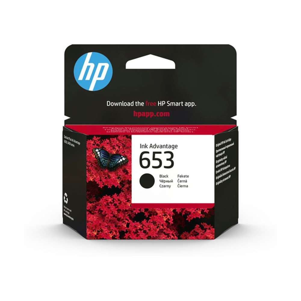 HP 3YM75AE Black Mürekkep Kartuş (653)