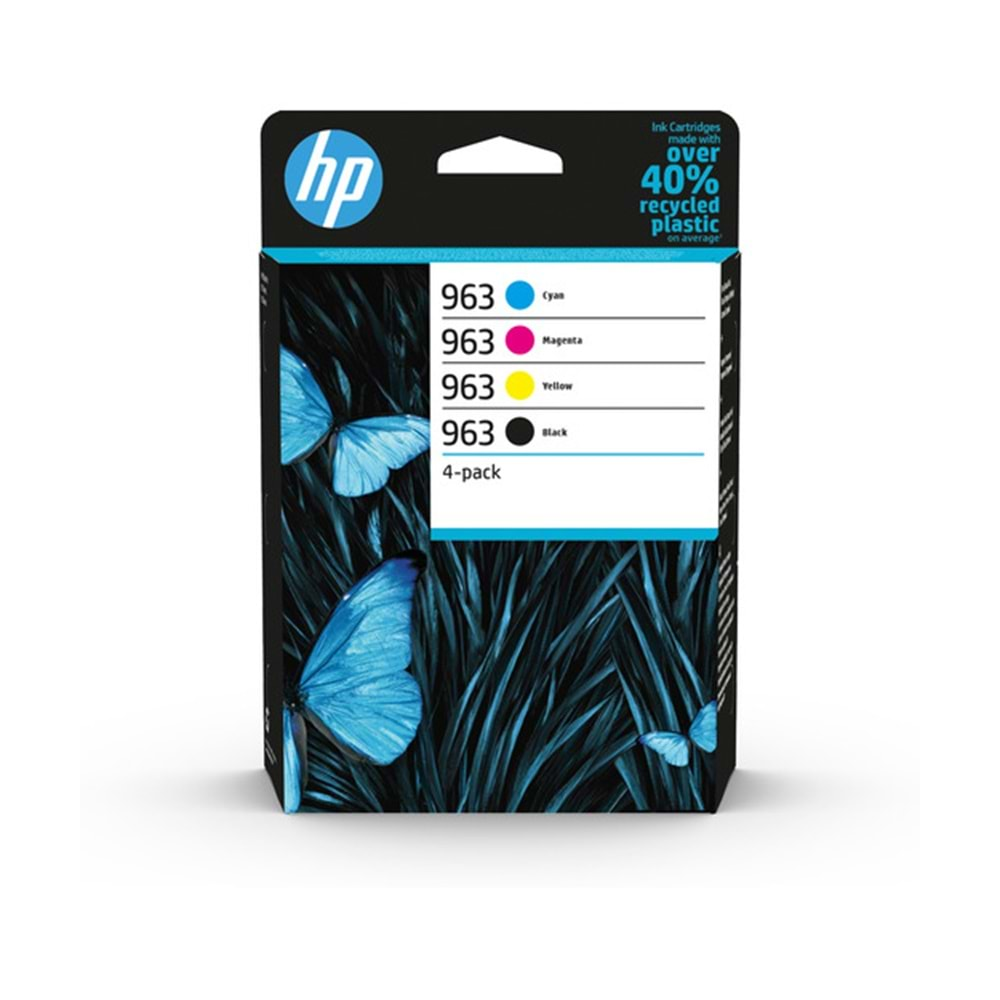 HP 6ZC70AE 963 CMYK Original Ink Cartridge 4-Pack