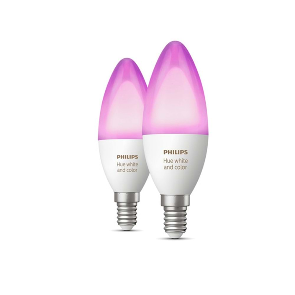 Philips Hue Renkli Akıllı Ampul 2li Ekopaket E14