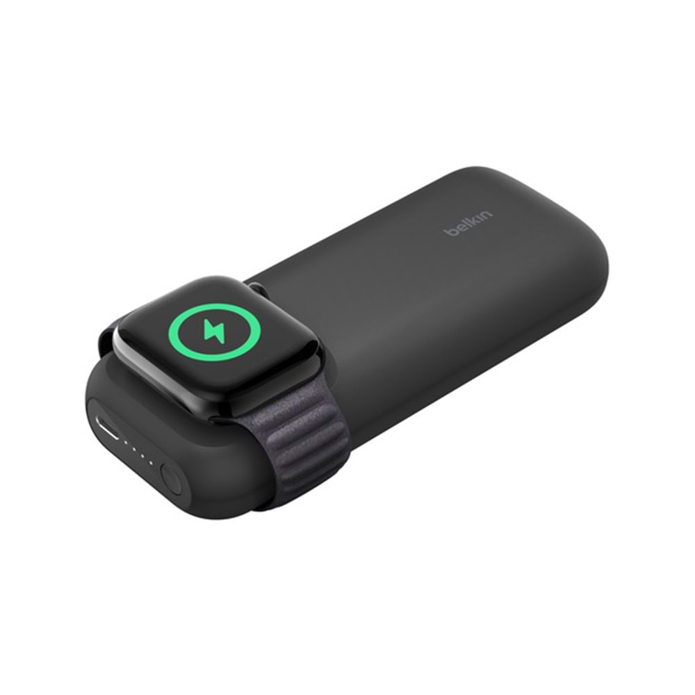 Belkin BoostCharge 10000 Mah 20W Powerbank + Apple Watch Kablosuz Hızlı Şarj - Siyah