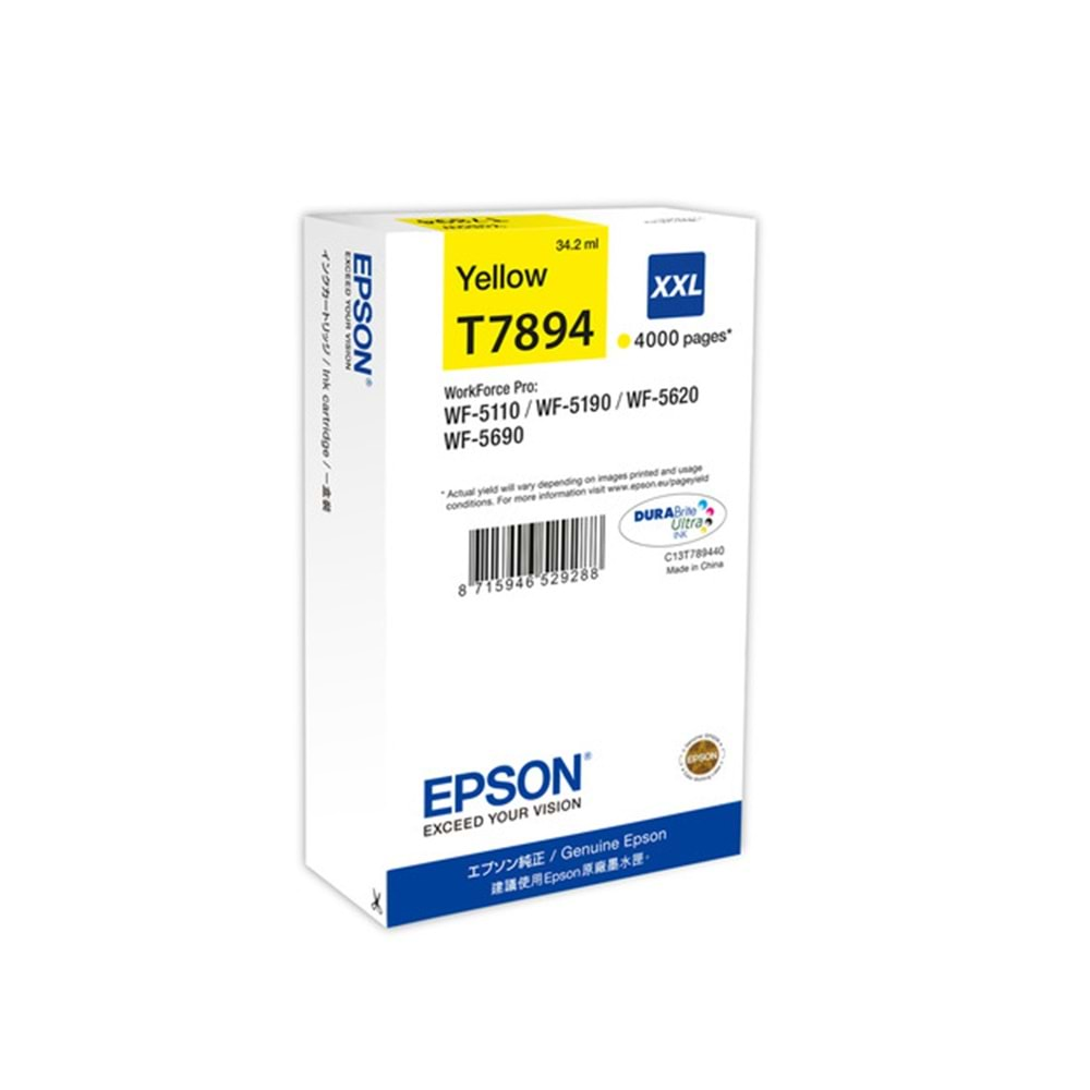 Epson WF-5xxx Series Ink Cartridge XXL Yellow