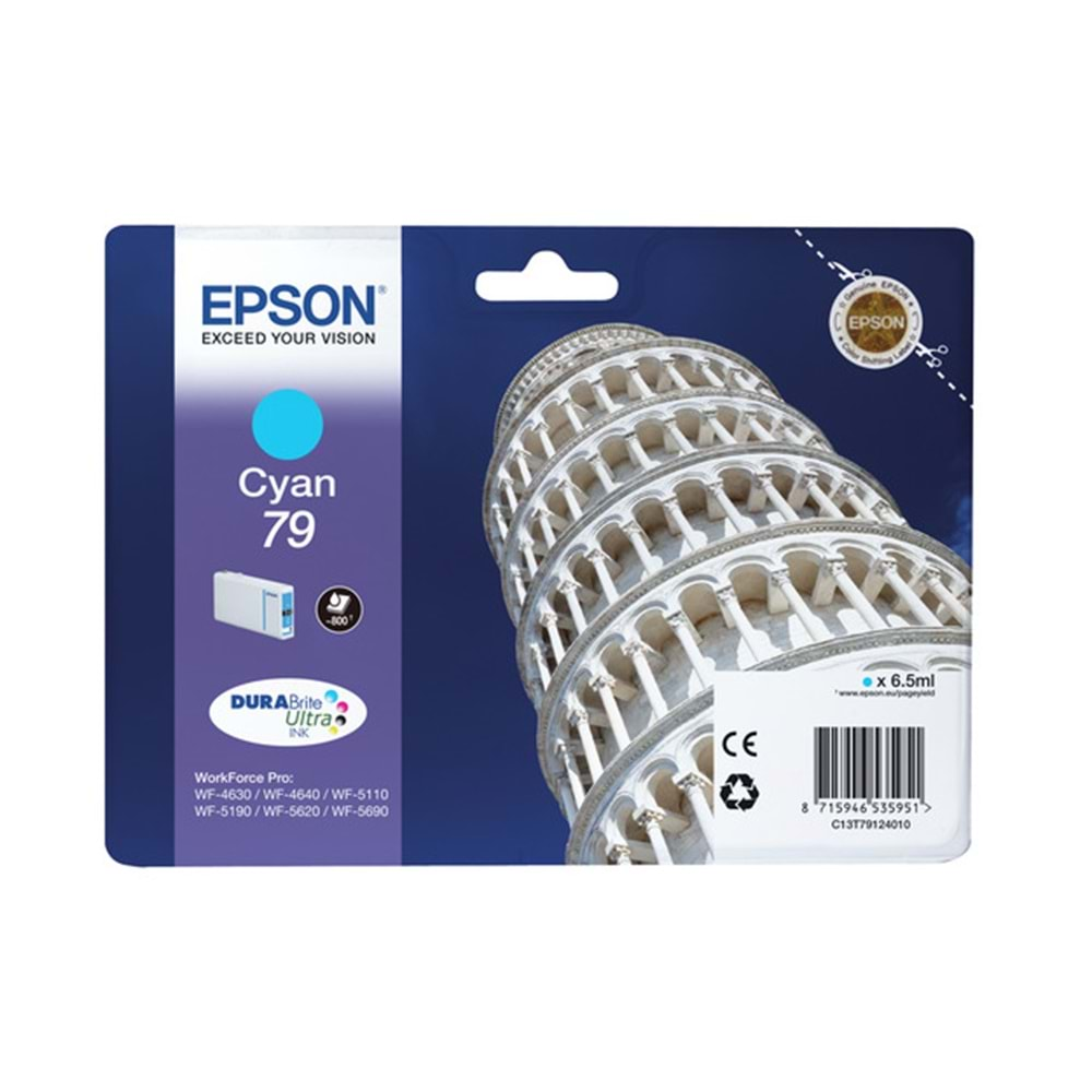 Epson Singlepack Cyan 79 DURABrite Ultra Ink