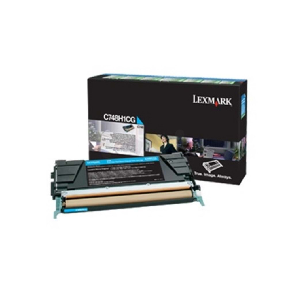 Lexmark C748H3CG Mavi Yüksek kapasiteli Corporate toner