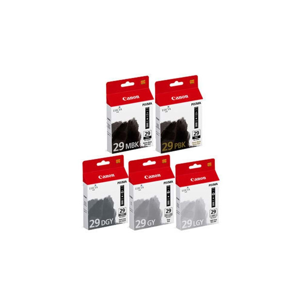 Canon PGI-29 MBK/PBK/DGY/GY/LGY MultiPack 4868B018