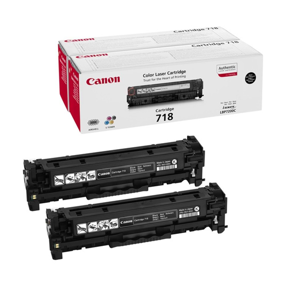 Canon CRG-718 BK VP 2'li Toner 2662B005