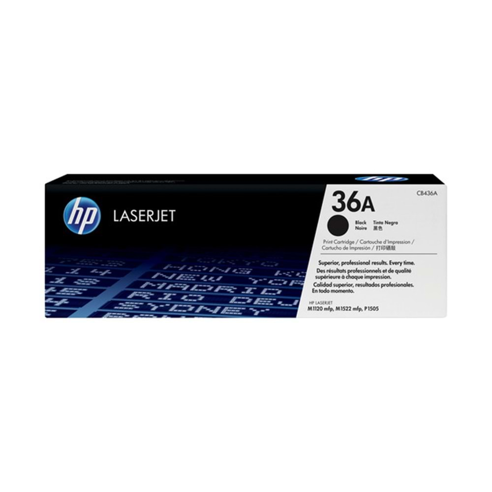 HP CB436A Black Toner Kartuş (36A)