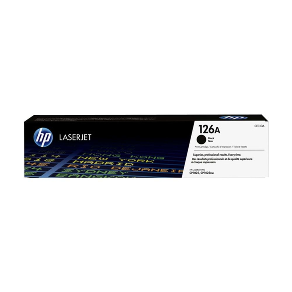 HP CE310A Black Toner Kartuş (126A)