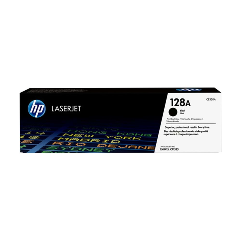 HP CE320A Black Toner Kartuş (128A)