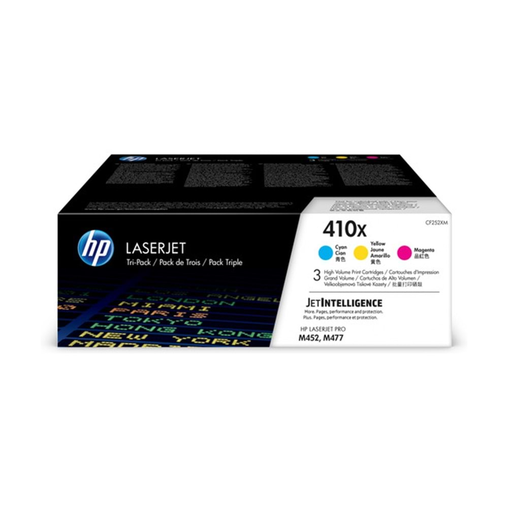 HP CF252XM Yüksek Kapasiteli CMY Toner Kartuş (410X)