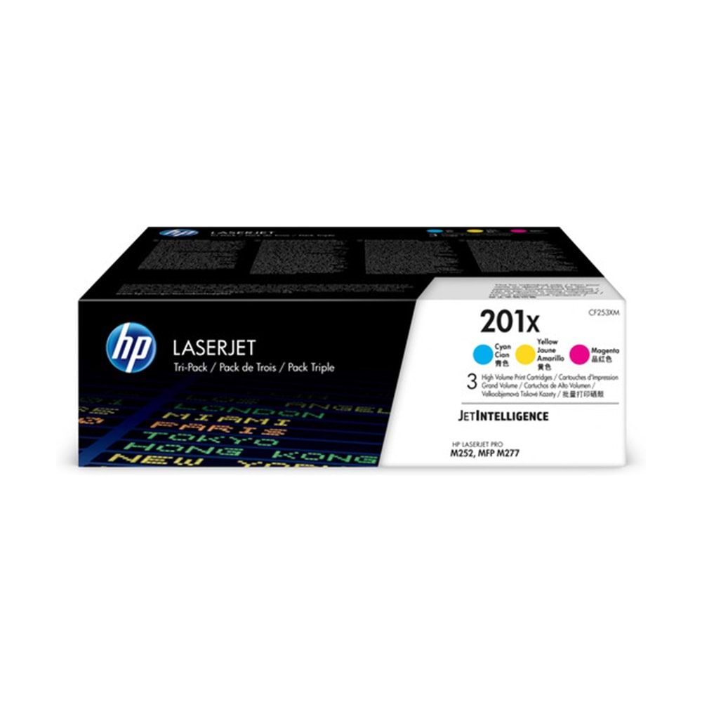 HP CF253XM Yüksek Kapasiteli CMY Toner Kartuş (201X)