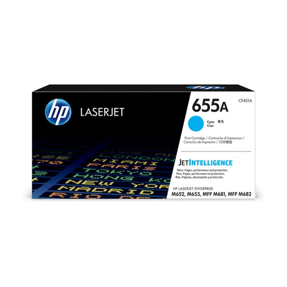 HP CF451A Cyan Toner Kartuş (655A)