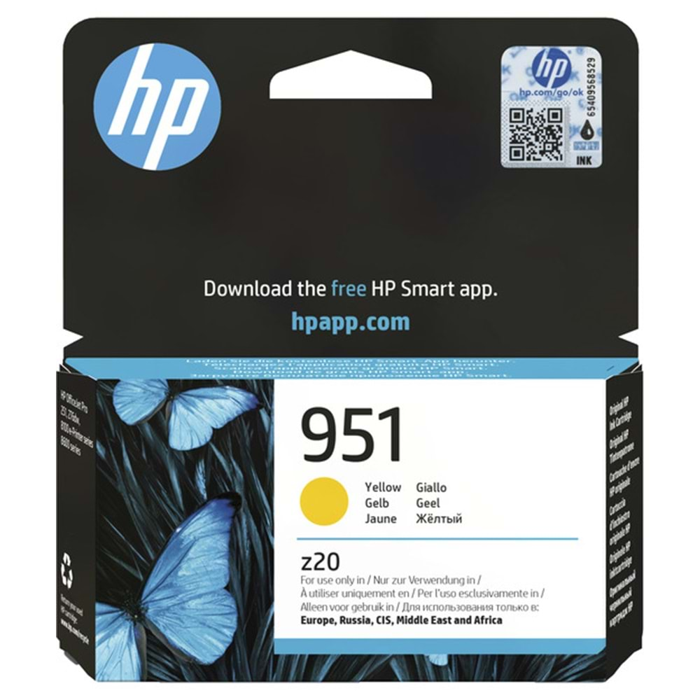 HP CN052AE Sarı Mürekkep Kartuş (951)