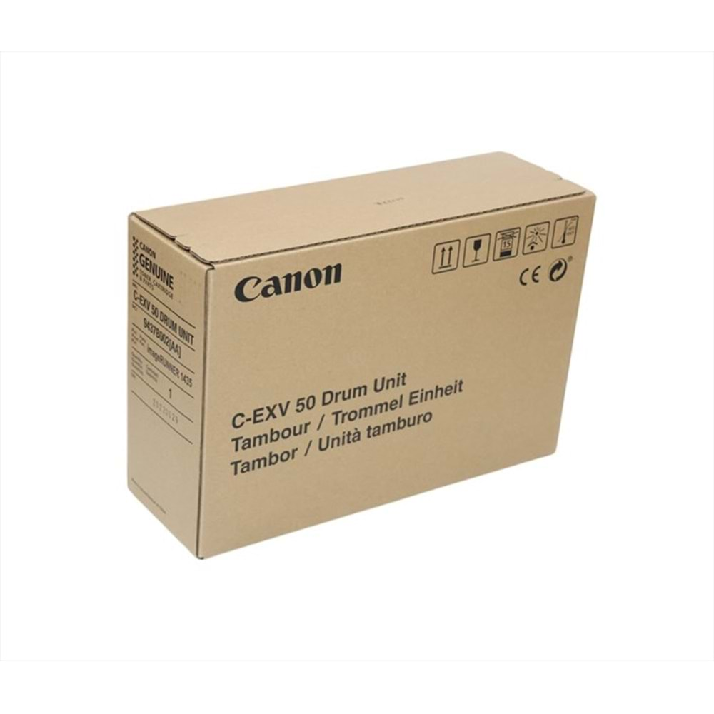 Canon Drum Unıt Blk, IR 1435 , IR 1435 I , IR 1435 IF , IR 1435 P, C-EXV-50,9437B002A, Orjinal