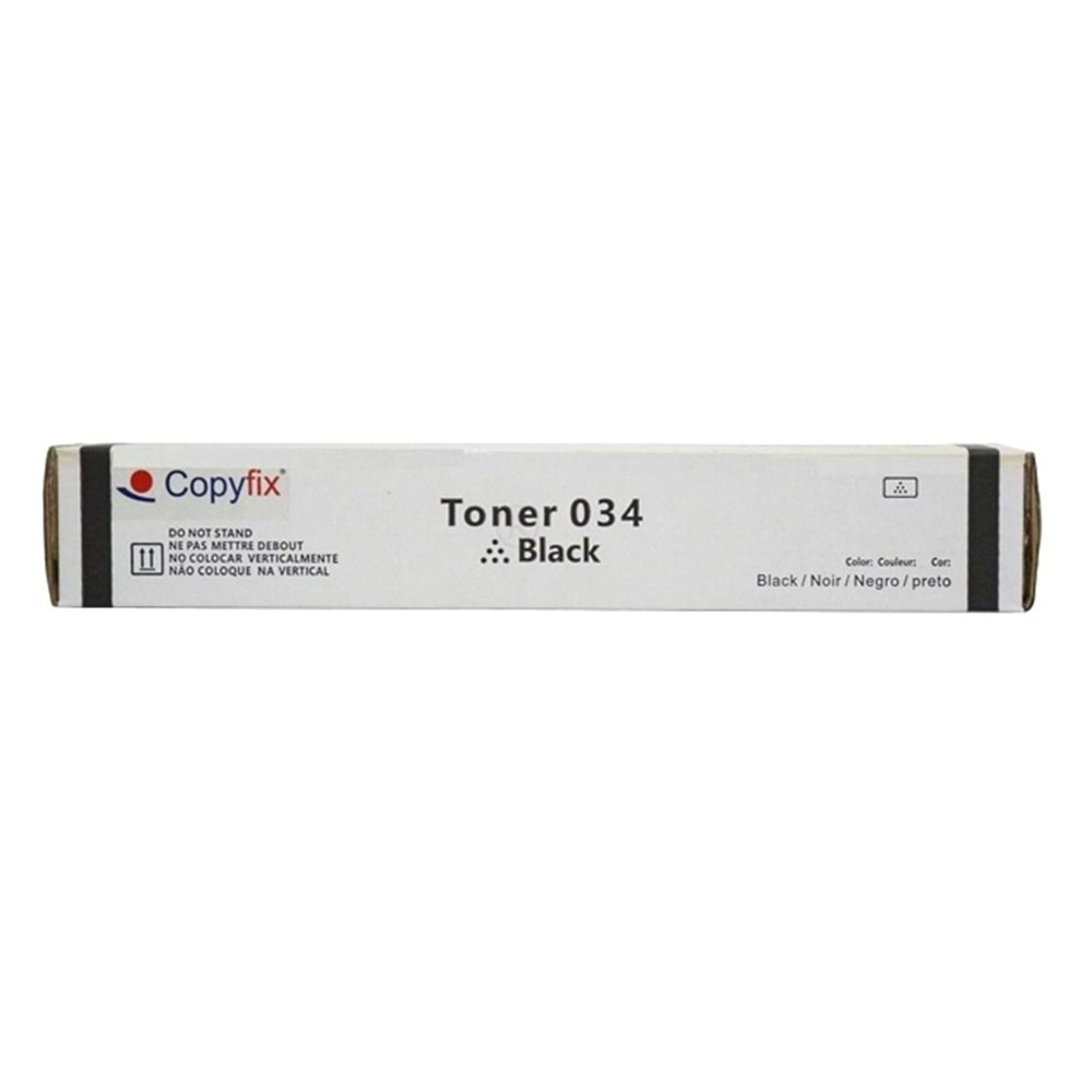 Canon C 1225 Siyah Muadil Toner, Kartuş, 034BK, 9454B001AA, YCF-Açık