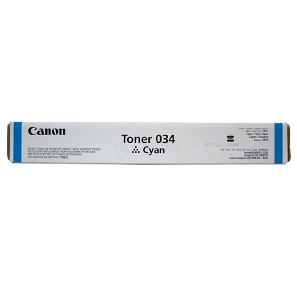 Canon C 1225 Mavi Toner , Kartuş , 034C , 9453B001AA , Orjinal